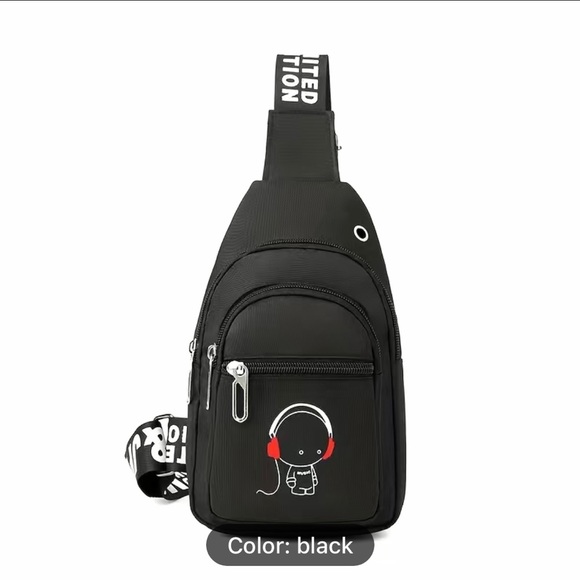 Other - Men’s mini backpack with earphone hole